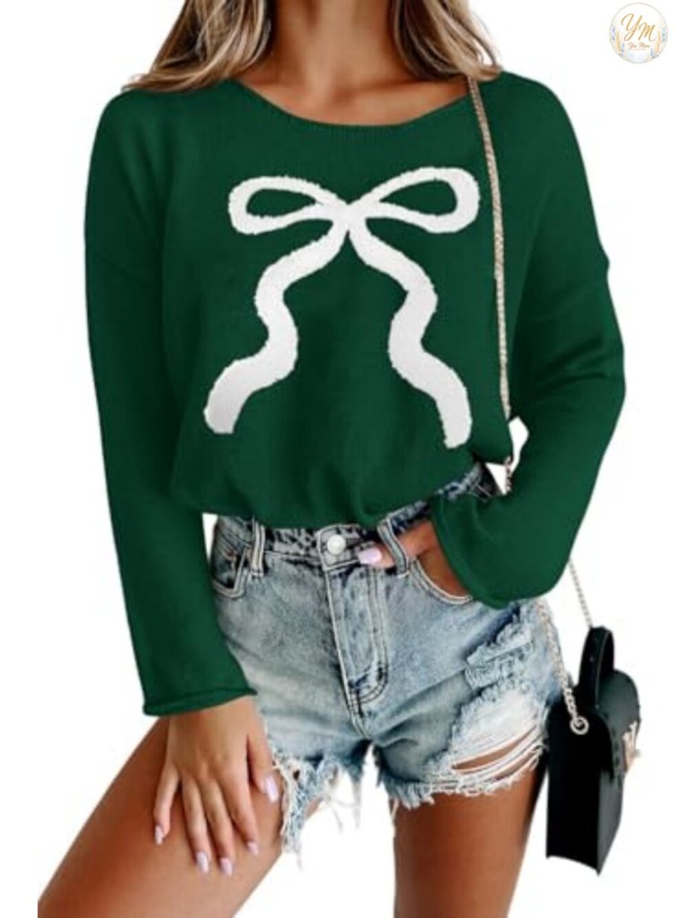 Christmas Sweater Long Sleeve Knitted Pullover Funny Holiday Graphic Top